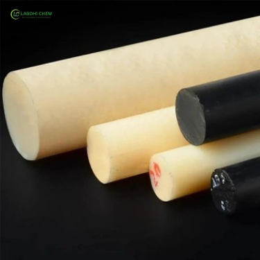 Beige Black ABS Plastic Rod Solid Round Bar